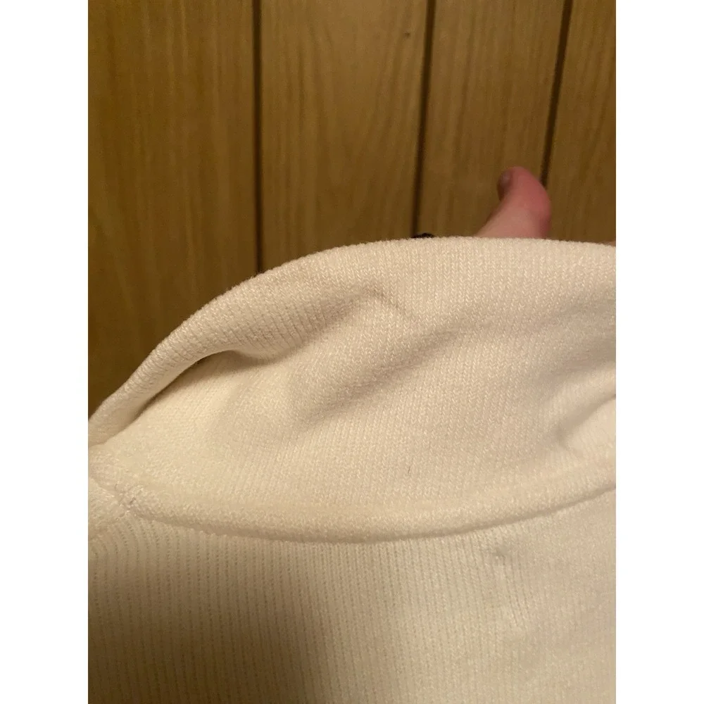 Polo Ralph Lauren Estate-Rib Quarter-Zip Pullover Men's XL Cream Flesh Pony Prep